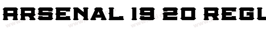 Arsenal 19 20 Regula字体转换